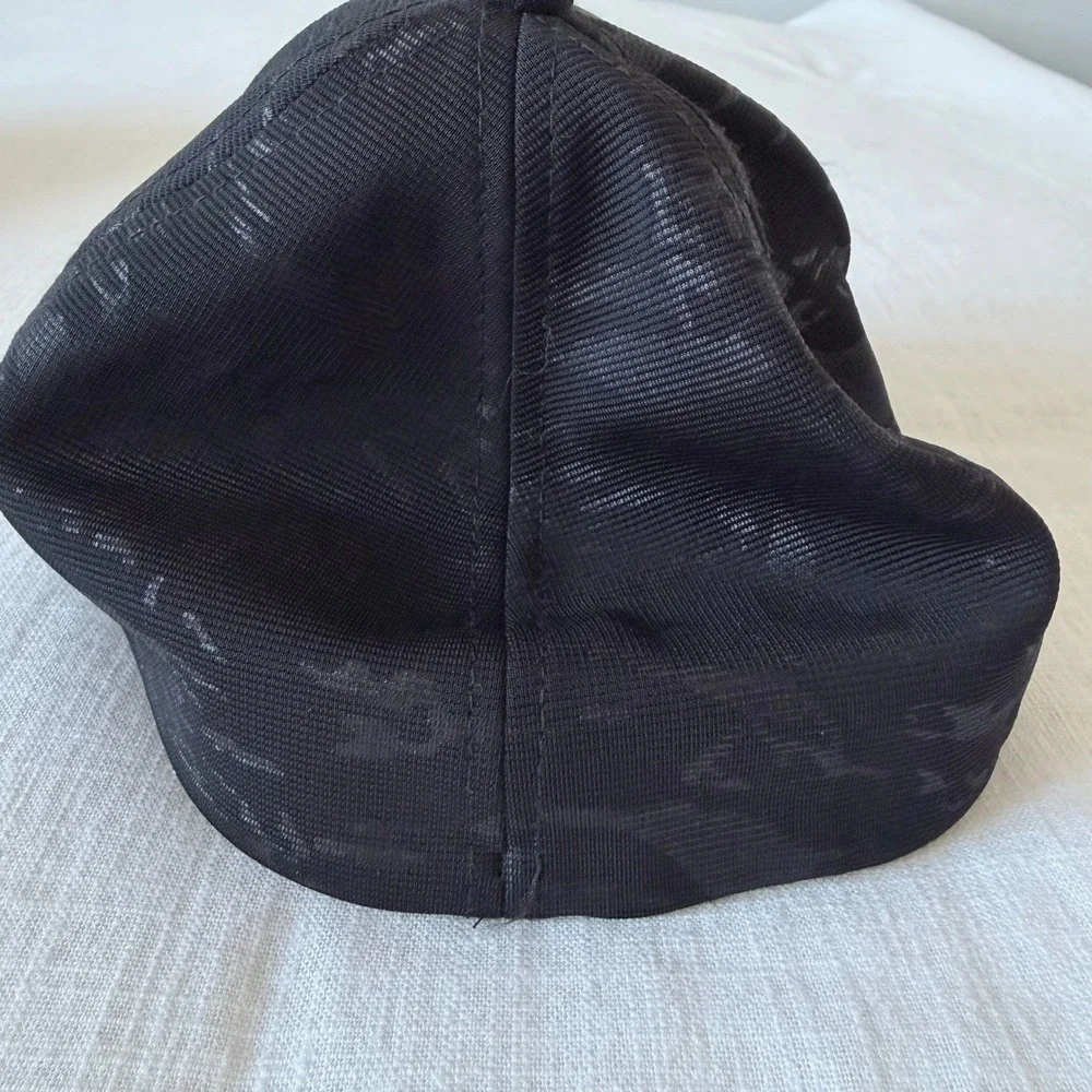 John Deere Mens Black Mesh Performance Baseball‎ Cap Hat Logo Camo Pattern